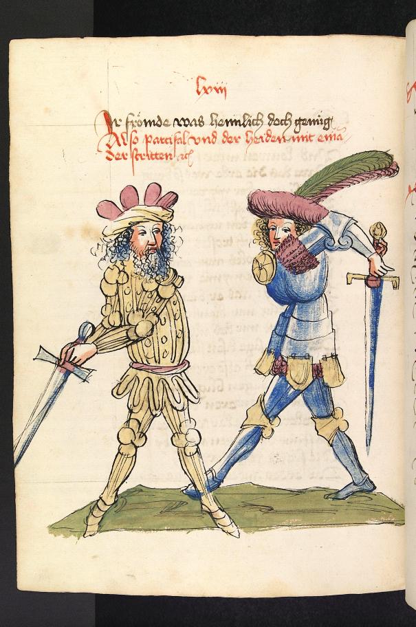 15th c ms of Parzival