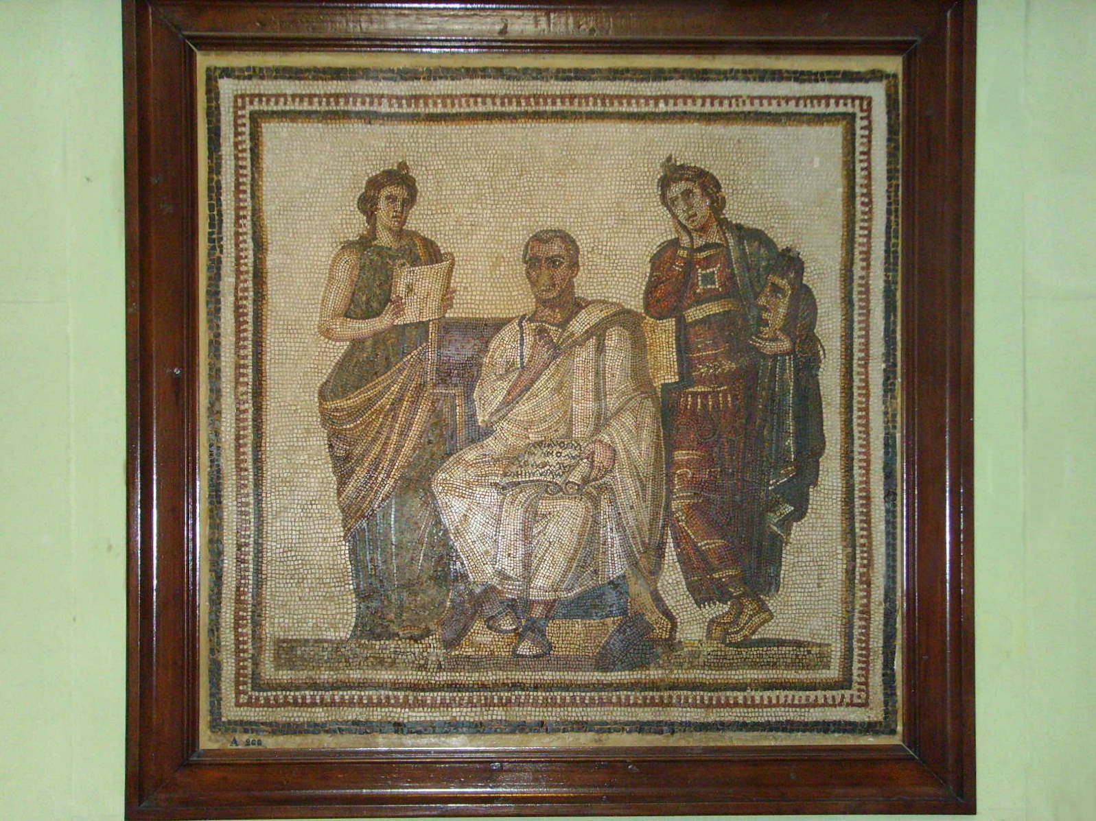 Virgil and muses bardo mosaic