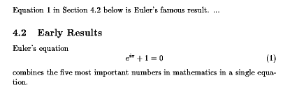 LaTeX reference typeset
